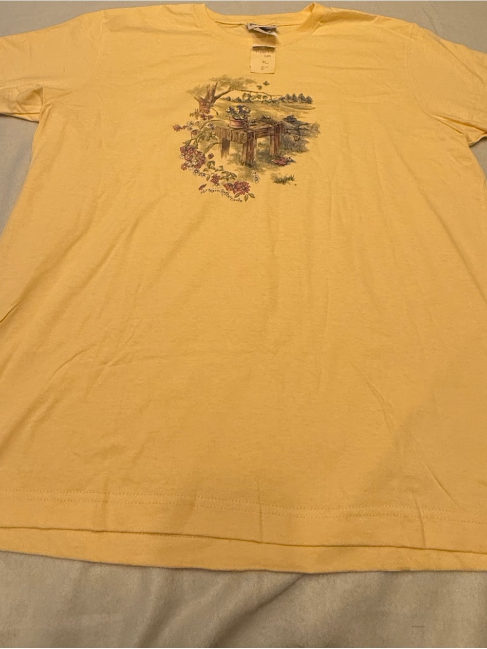 Vintage Northern Reflections Women’s XL Yellow Nature Graphic T-Shirt